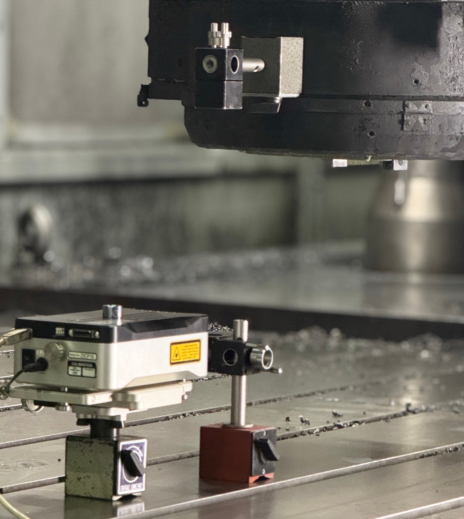 VMC Laser Calibration on Machine Table